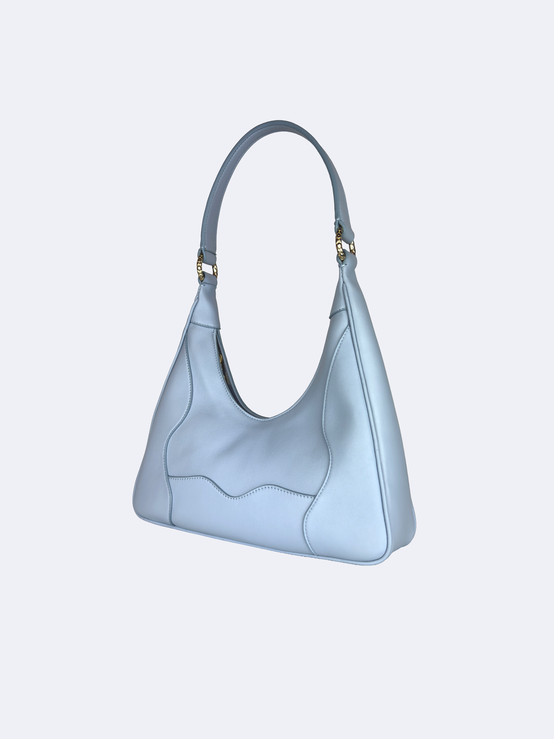 Aquilina shoulder bag in blue lambskin