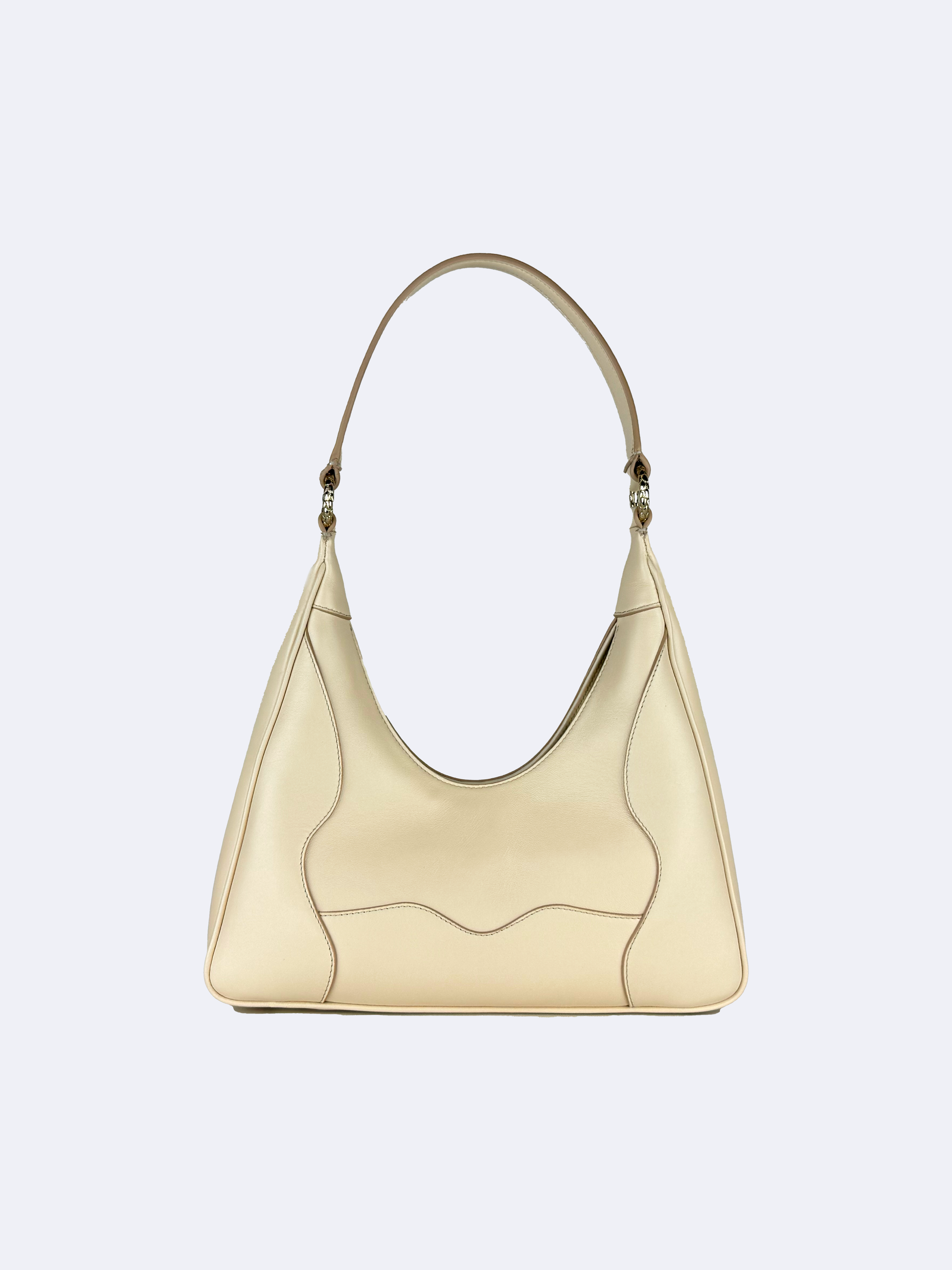 Aquilina beige lambskin leather handbag